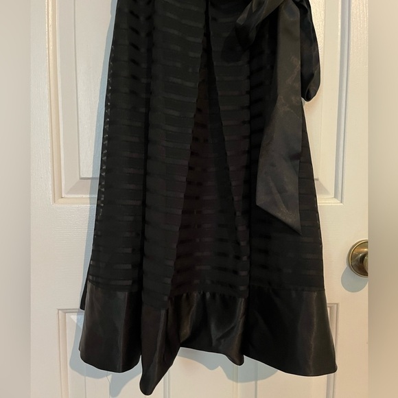 ketty | Black Silky A-Line Fit & Flare Spaghetti Strap Dress Sz 2 90s Y2K Party - Picture 6 of 10